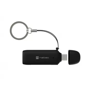 Leitor de cartões NATEC SCARAB C SD/Micro SD USB 3.2 Gen 1 preto (NCZ-2365)