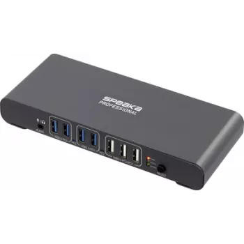 SpeaKa Professional SP-KVM-2P4K comutador KVM cinzento (mate) (SP-13773904)