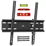Suporte de parede para TV MACLEAN MC-748A VESA 100x100–400x400 mm inclinável preto suporta até 45 kg
