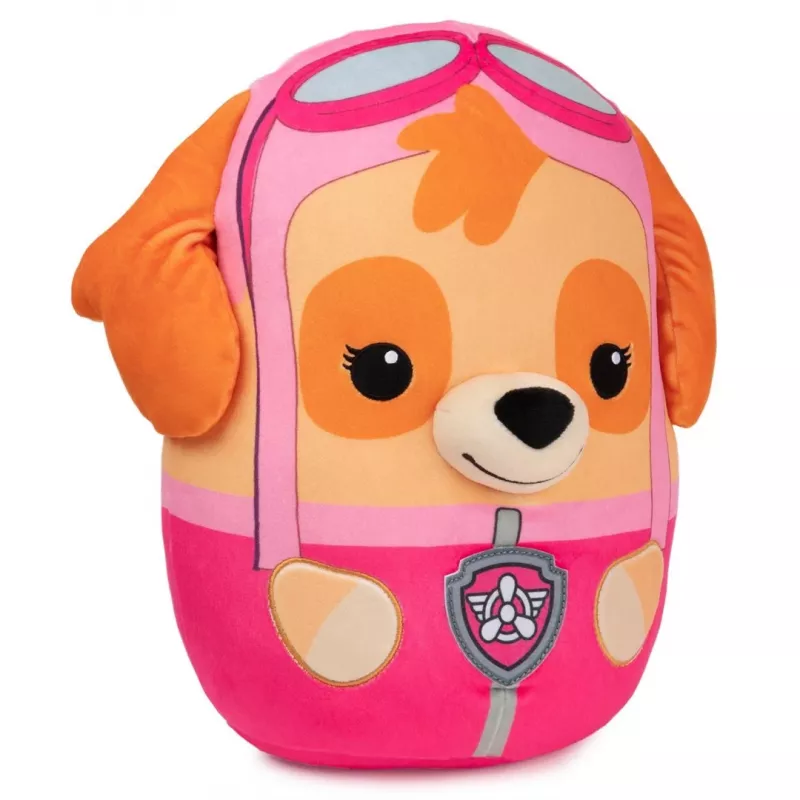 PAW Patrol Skye Squish peluche, brinquedo oficial da popular série de desenhos animados, peluche macio para crianças a partir de 1 ano, 12 polegadas