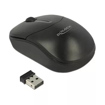 Rato DeLOCK 12494 RF Wireless ótico 1000 DPI