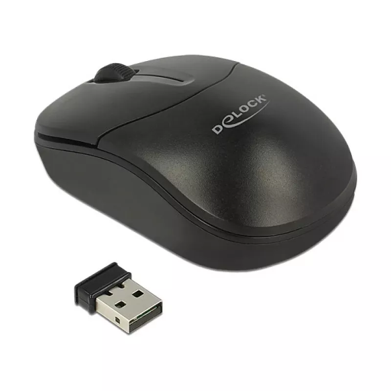 Rato DeLOCK 12494 RF Wireless ótico 1000 DPI