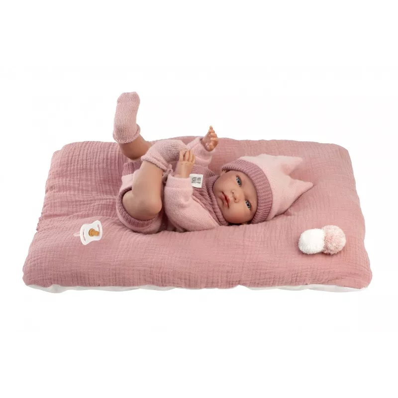 Boneca Llorens 40 cm Bebé de vinil com características realistas e corpo macio