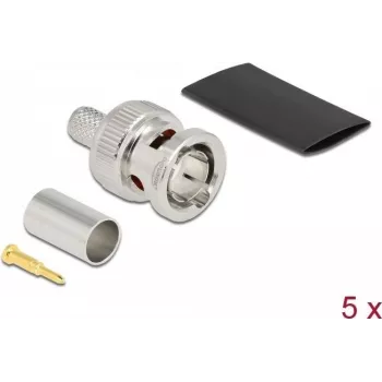Conector macho BNC para cravar para RG59 DeLOCK 90025