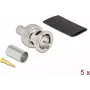 Conector macho BNC para cravar para RG59 DeLOCK 90025