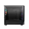 Caixa de PC Micro Tower Montech X5M (B) – Micro-ATX/Mini-ITX, 3x120mm à frente, 1x120mm atrás, suporta fontes de alimentação ATX, 2x3,5 polegadas + 4x2,5 polegadas, preto