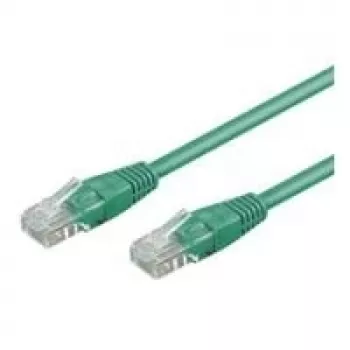 Wentronic Goobay cabo de rede CAT 6, U/UTP, verde, 2 m - mistura de cobre CCA (68400)