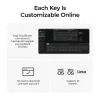 Teclado mecânico Keychron V3 Ultra 8K – cabo e Bluetooth, QWERTY, RGB, preto