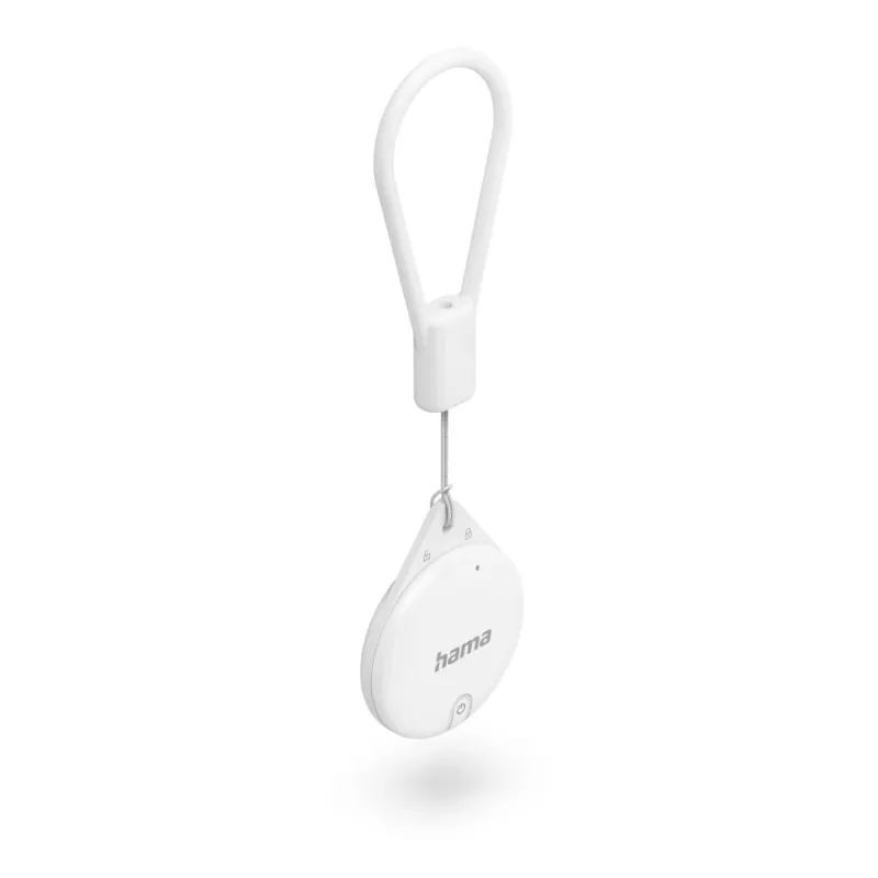 HAMA Item Finder 00185815 Bluetooth para Apple app Onde está?, branco — localizador para encontrar objetos pessoais