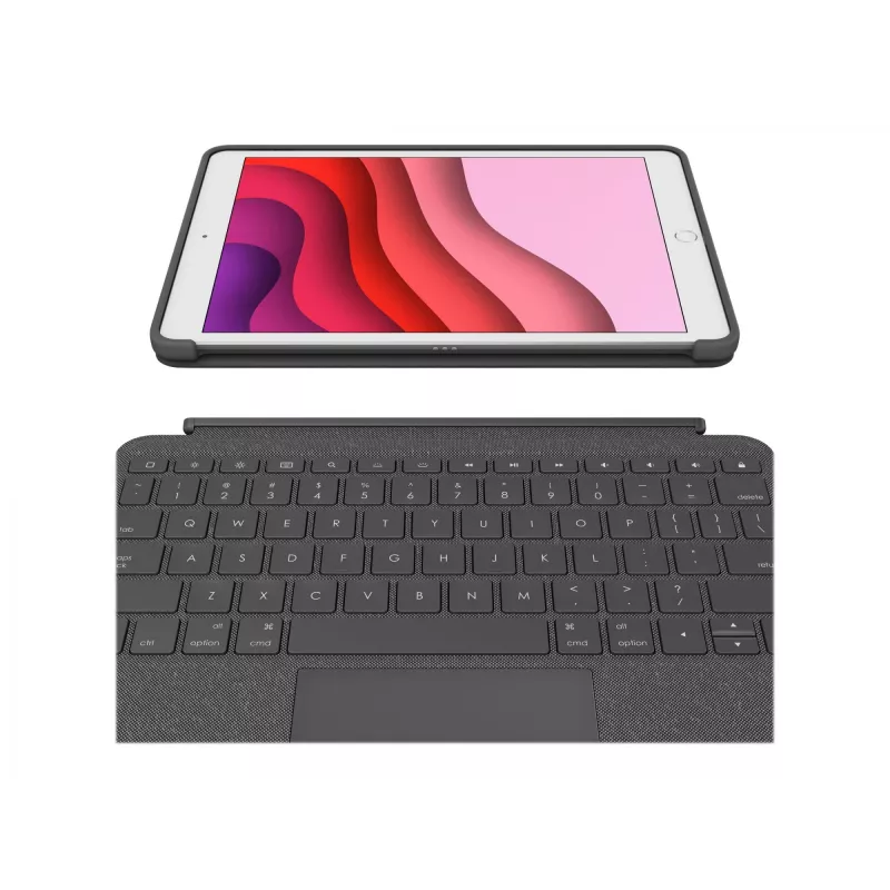 Logitech Combo Touch Teclado QWERTZ alemão Smart Connector grafite