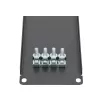 Painel cego para rack Extralink Front Blank Panel 2U 19 polegadas preto, caixa em aço