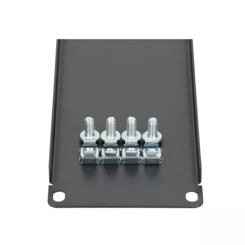 Painel cego para rack Extralink Front Blank Panel 2U 19 polegadas preto, caixa em aço