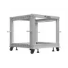 Rack 19 9U 600x600-1100 ajustável cinzento