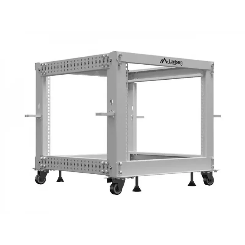 Rack 19 9U 600x600-1100 ajustável cinzento