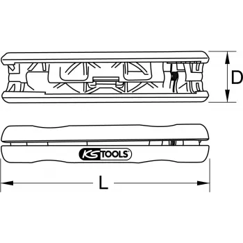 Descarnador coaxial ks tools 115.1002 para cabo coaxial Ø 4,8–7,5 mm