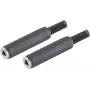 Conector de cabo ShiverPeaks BS50700-2 6,3 mm preto