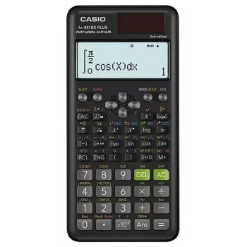 Calculadora científica CASIO FX-991ES PLUS 2 Pocket — 12 dígitos, solar e pilha, 162×77×11 mm, 95 g