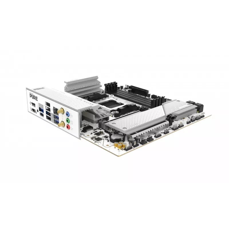 Placa-mãe Sapphire PURE B850M WIFI Micro ATX — AMD B850, Socket AM5, DDR5 até 8000 MHz, 4 DIMM, Wi‑Fi 6, 2,5 Gb LAN, 2× M.2, PCIe 5.0 x16