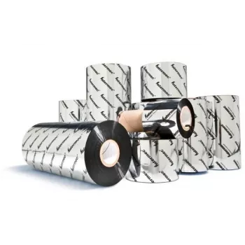 Fita de transferência térmica Honeywell 1-130647-01-0 TMX 3710/HR03 - resina - 110 mm × 220 m - interior preto - 10 rolos (1-130647-01-0)