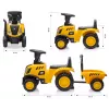 Veículo CAT trator com atrelado amarelo para montar