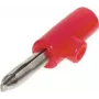 Ficha banana ShiverPeaks 56200-R, vermelho — conector de áudio para colunas e amplificadores