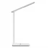 Media-Tech MT222 Leditou candeeiro de secretária LED com carregador sem fios Qi de 15 W, relógio, despertador, termómetro, branco