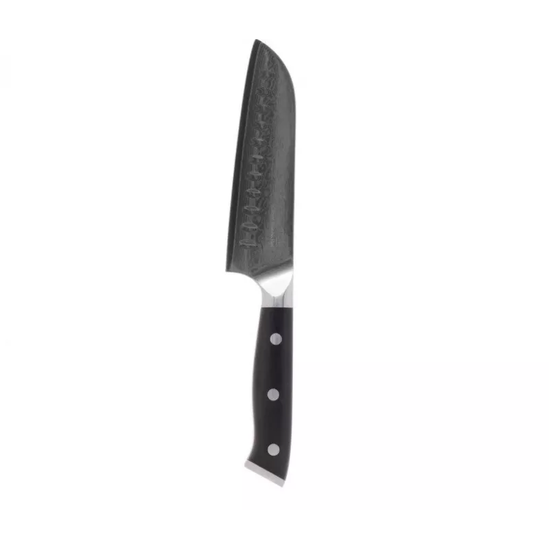 Faca santoku Kohersen Elegance ébano aço damasco 12,7 cm