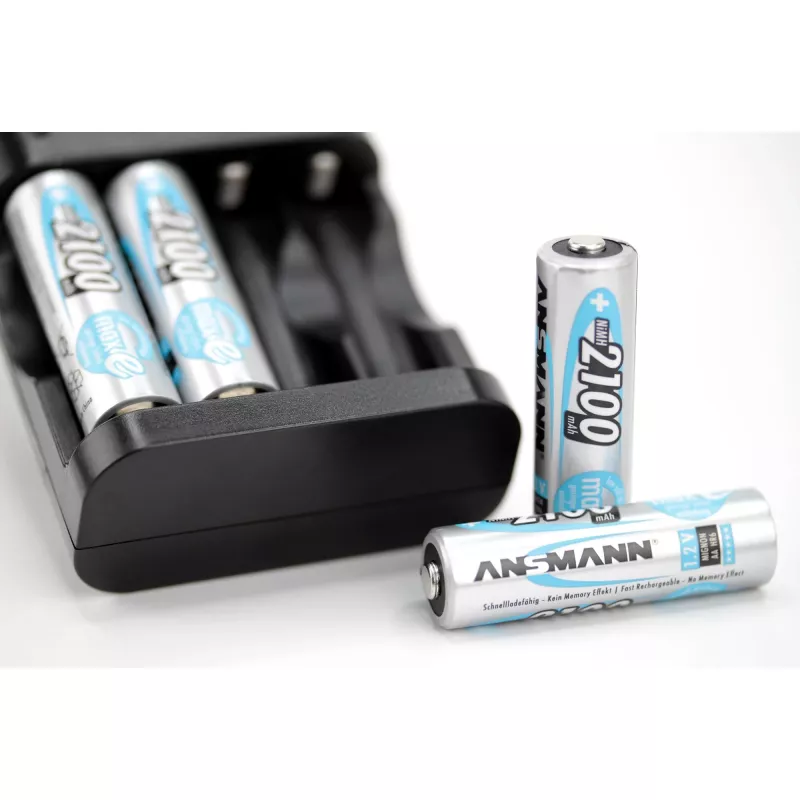 1x4 pilhas recarregáveis Ansmann maxE NiMH Mignon AA 2100 mAh 5035052