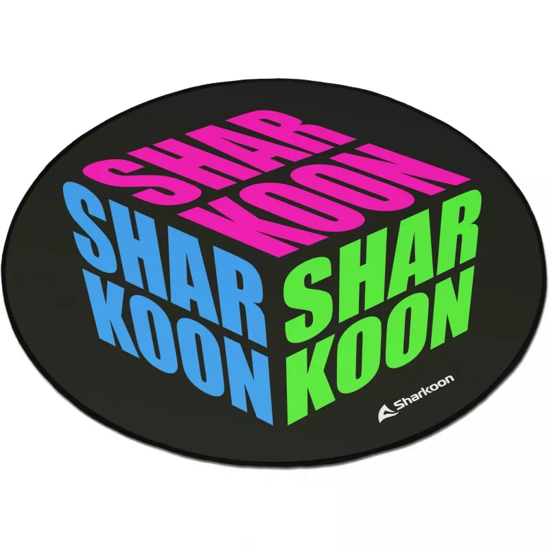 Tapete para cadeira Sharkoon SKILLER SFM11 Cube azul verde rosa poliéster 1200x1200x5mm