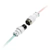 Cabo espiral Ducky Premicord Cotton Candy, USB Type-C para Type-A - 1,8 m
