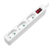 Extensão de energia LogiLink LPS230 1,5 m 3 tomadas AC interior branco