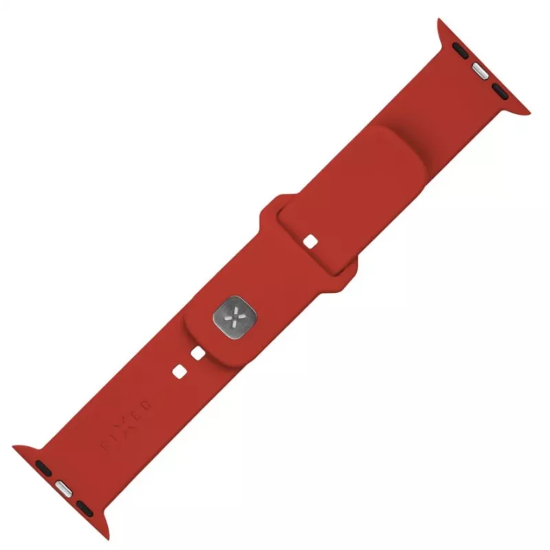 Bracelete de silicone FIXED FIXSST2-1029-RD para Apple Watch Ultra 49mm, vermelho, design desportivo Fixed