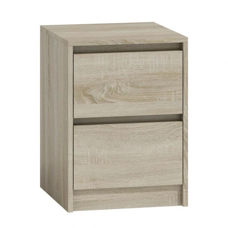 Mesa de cabeceira Topeshop K2 SONOMA 2 gaveta(s) carvalho