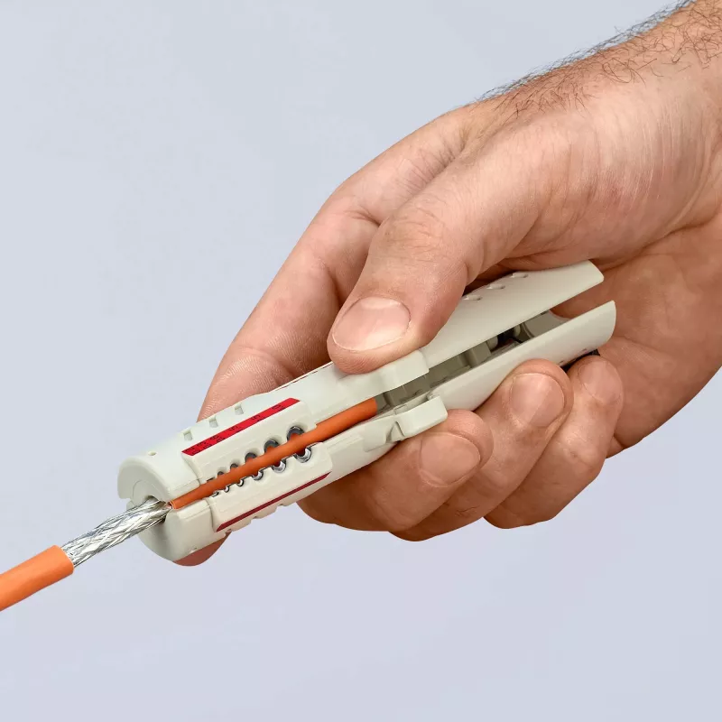 Descarnador de cabos Knipex 16 65 125 SB cinzento
