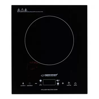 Esperanza EKH009 Placa de cozinha Preta Superfície plana 28 cm Placa de indução 1 zona(s) de cozedura