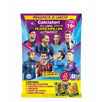 Conjunto inicial de cartas colecionáveis PANINI Italian League 2025 Mega Starterset