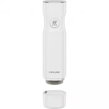 Máquina de vácuo ZWILLING FRESH & SAVE branco bomba, bateria 3,7 V, porta de carregamento Micro-USB, 190×50×50 mm, 330 g