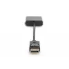 Cabo adaptador DisplayPort Assmann, DP - DVI (24+5) M/F, 0,15 m com bloqueio, compatível com DP 1.1, UL, azul, sem blindagem, 32AWG (AK-340409-001-S)