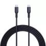 AUKEY CB-SCC241 USB-C Power Delivery PD 240W 5A 20V 1m nylon preto - D