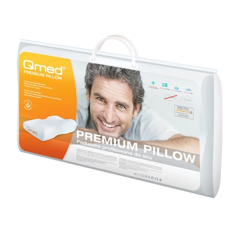 Almofada ortopédica premium perfilada para dormir Qmed