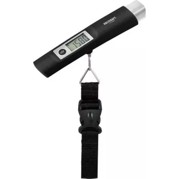 Balança de bagagem VOLTCRAFT VC-KS50 capacidade máxima 50 kg legibilidade 10 g preto, cinzento-claro (VC-KS50)
