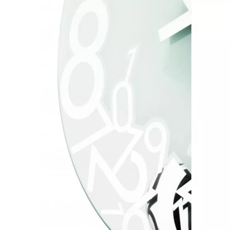 Relógio de parede NeXtime 8115 Dropped, Ø43 cm, prateado
