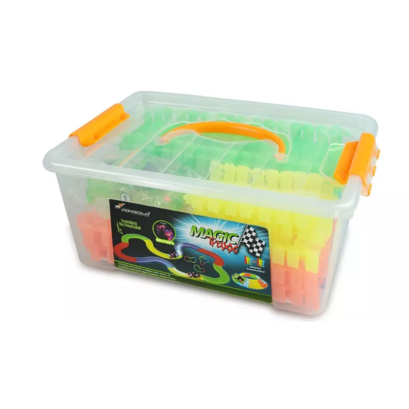 Conjunto de veículo de brinquedo e pista Amewi 100614 com funcionamento a pilhas AA (2 × AA), multicolor vermelho