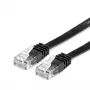 VALUE - Cabo de rede - RJ-45 (M) para RJ-45 (M) - 1 m - UTP - CAT 6a - sem halogéneos, moldado, plano - preto (21.99.0821)
