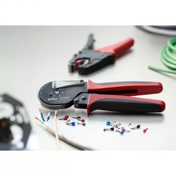 Alicate de cravar cabos Wiha 41246 Crimping Tool preto, vermelho