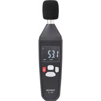 VOLTCRAFT SL-80 Medidor de nível sonoro 30 - 130 dB 31,5 Hz - 8 kHz (VC-13101365)