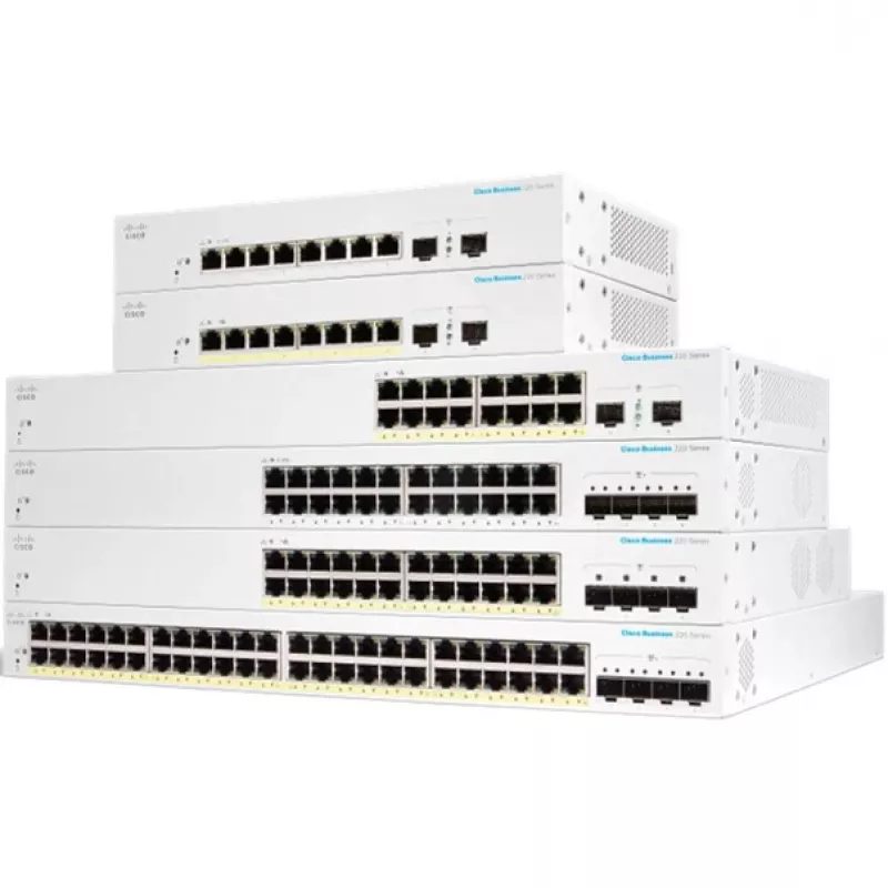 Switch Ethernet Gigabit L2 gerido Cisco CBS220-48FP-4X-EU