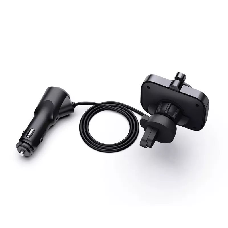Transmissor FM SAVIO TR-14 Bluetooth USB, FM 87,6–107,9 MHz, MicroSD, USB-C, alimentação 12 V automóvel