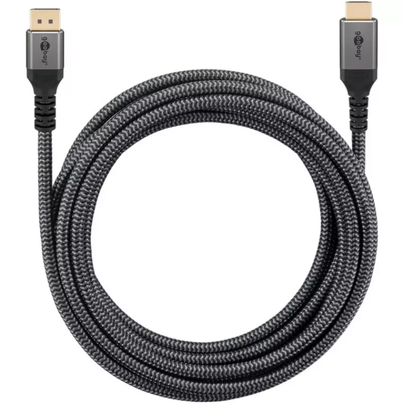 Goobay 65269 Adaptador de cabo de vídeo 2 m DisplayPort HDMI Cinzento (65269)