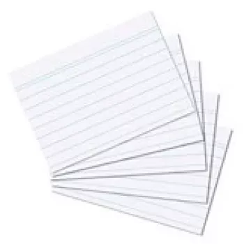 Ficha Herlitz 1150705 branco 100 unid.